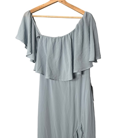 Show Me Your Mumu Tango Dress Steel Blue NEW - Picture 3 of 7